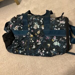 Ivivva Floral Travel Bag with Blue Straps